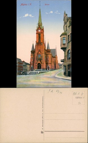 Ansichtskarte mylau kirche - mylau,