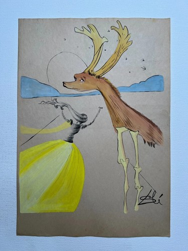 Salvador dali zeichnung auf - dali,