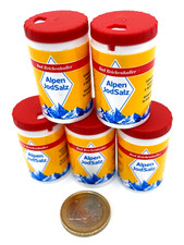 5 x ALPEN JODSALZ im Ministreuer Bad Reichenhaller Salz Salzstreuer 5 x 10g NEU
