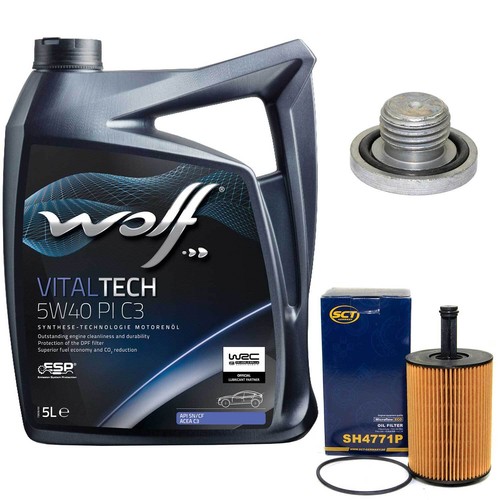 Motoröl set 5w40 - motoröl, 5liter