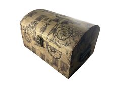 Truhe Box Kiste Pappe Eiffelturm Ornamente Metallverschluss und -griffe Br. 26cm