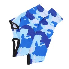 Strandsandgamaschen über Schuhen Lang Wüstenwanderung Camo Blau 2 Stück XXL