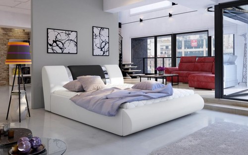 Luxus boxspring bett - luxus, schwarz