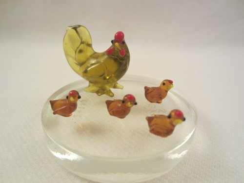 Glas henne huhn und - henne, kÜken
