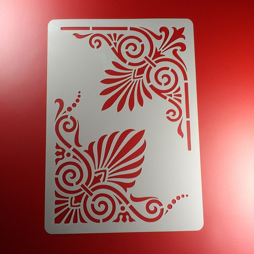Schablone palmette ornament - a3,