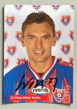 Claus-Dieter „Pele“ Wollitz Autogramm | Bayer 05 Uerdingen