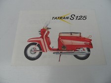 originale Prospekt Werbeblatt Tatran Roller S125