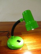 Kleine Schwanenhals Tischlampe, grün, original 70s 80s Vintage, gut erhalten