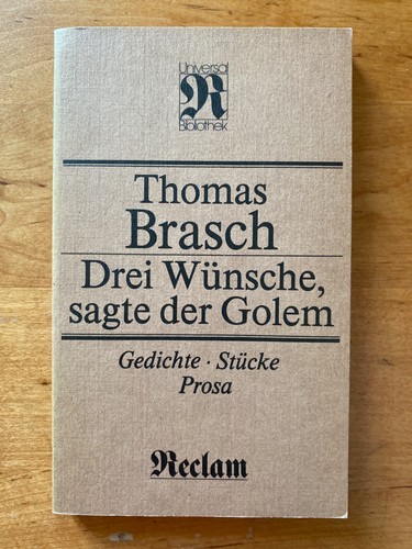 Thomas brasch drei wünsche - drei,