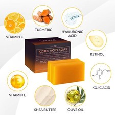 Kojisäure Seife Kojic Acid Soap Glutathion Zitronenseife Aufhellende Anti Akne