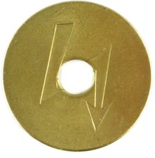 NZR Standardwertmarke 2020 für Münzzeitzähler, Blitz Wertmarke, Token, VE=50