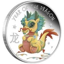 50 Cents Lunar Baby Dragon