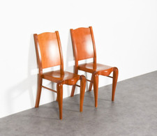 2x Placide of Wood Stühle von Philippe Starck für Driade Aleph