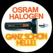 Werbe Aufkleber - Osram