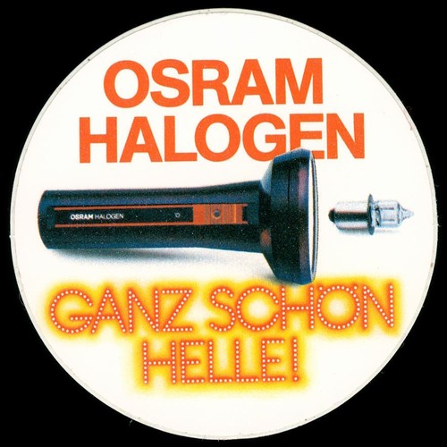 Werbe aufkleber osram - aufkleber,