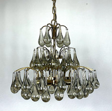 Hochwertige Christoph Palme Messing Muranoglas Tropfen Kronleuchter, Lüster