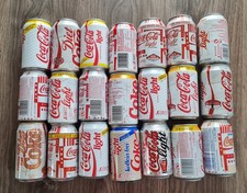 21 Stück alte "Coca Cola" Light Dosen, verschiedene Dosen,  Sammeldosen  #137