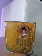 Gustav Klimt - Teelicht -  kl. Windlicht - artis Orbis Goebel Glas 