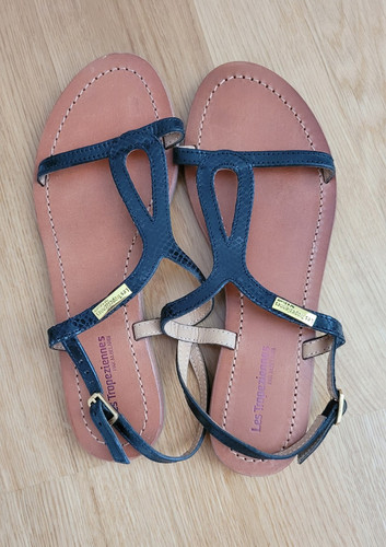 Flache sandalen damen leder - flache,