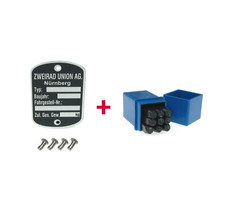 Typenschild Schlagzahlen