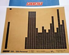 FIAT 126 / 126 Personal (Bambino) 11.A. ca. 1983 original Ersatzteil Katalog ETK