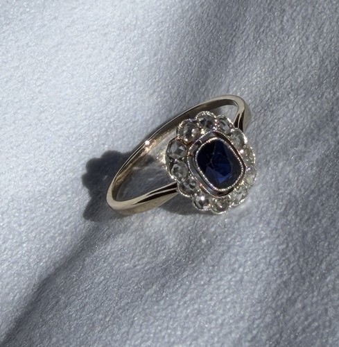 Saphir gelbgold diamanten - saphir,