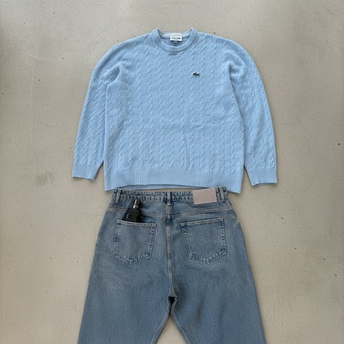 Vintage lacoste cable - lacoste, knit