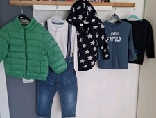 🌞 Benetton H&M Daunenjacke Steppjacke T-Shirt Hose Sweatjacke Gr 86  GEPFLEGT🌞