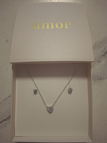 Amor schmuckset silberfarben - schmuckset,