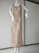 HAMMER!hippes Häkel Träger KLEID Dress ZARA Kofferkleid gold 34-36-38-40-S-M neu