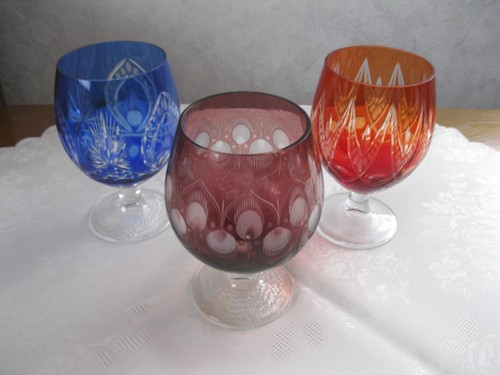 Große cognac gläser - 3x,
