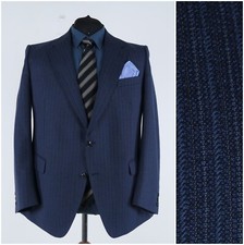 Herren Vintage Blau Blazer 50R