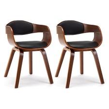 Mingone Essstuhl Esszimmerstuhl 2× Stuhl Küchenstuhl Polsterstuhl Holzstuhl