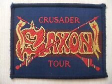 Saxon Crusader Tour Aufnäher Patch Running Wild Grave Digger Savatage 80´s