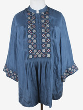 Poetry Bluse 100% Seide Tunika Damen Gr.40/42 sehr guter Zustand