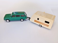 1:64 DDR Wartburg Tourist 353 Bauj. 79 mit IC 440 intercamp Wohnwagen Bauj. 87
