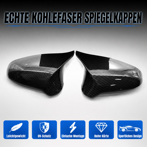 Carbon spiegelkappen 1 - carbon, l+r