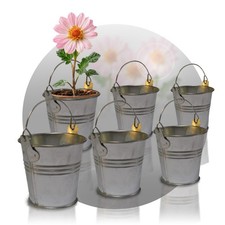 6x Eimer Ø7,5xH7cm Übertopf