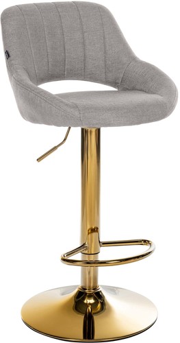 Barhocker milet stoff gold - barhocker,