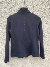Pikeur Polartec Jacke  gr 38 mit Strass Schriftzug hinten dunkelblau