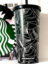 Starbucks PORTO FREI Tumbler Thermobecher Luxus Business Edelstahl silberschwarz