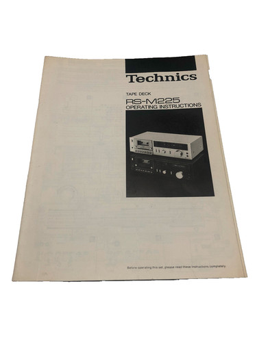 Bedienungsanleitung technics - bedienungsanleitung,