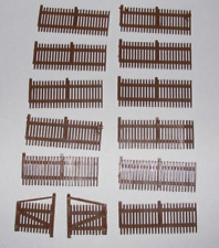 HO Plastik Teile Konvolut Holz Lattenzaun Tor