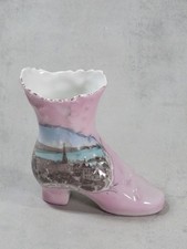 Altes Andenken Porzellan -Schuh Victorian Souvenir "Weston Super Mare" (M374)