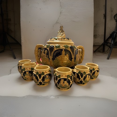 Bowle punsch set keramik - bowle,