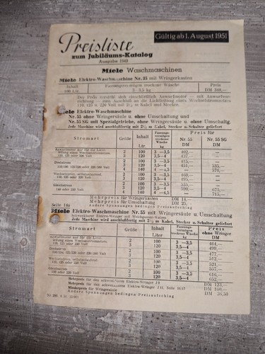 Miele waschmaschine prospekt - miele,