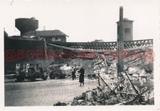 H513 Foto Belgien Löwen 1940 zerstörte Fahrzeuge combat Wehrmacht IR.102