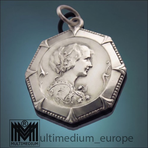 Jugendstil silber anhänger - jugendstil,