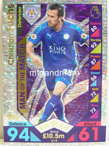 Match attax 2016 premier - match, 2016/17