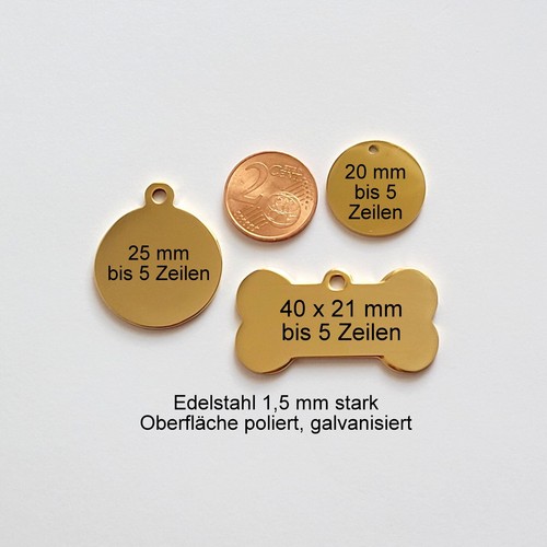 Gold hundemarke formen - gold,